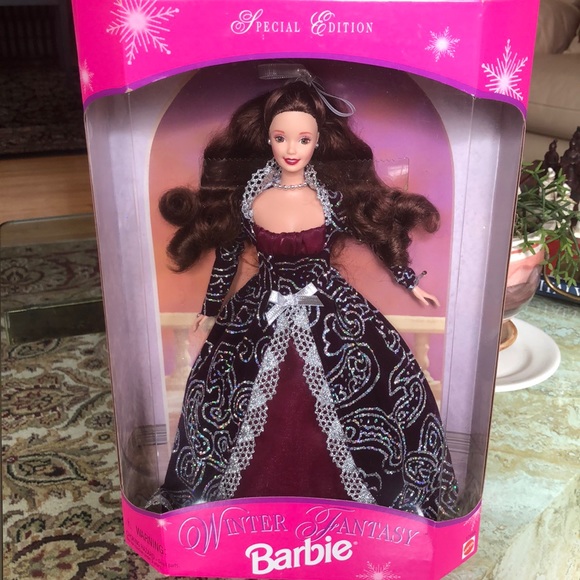 winter fantasy barbie 1996